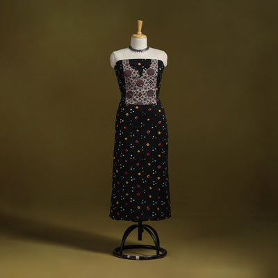 Bandhani patchwork cotton unstitched kurta material (3m) 20