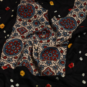 Bandhani patchwork cotton unstitched kurta material (3m) 20