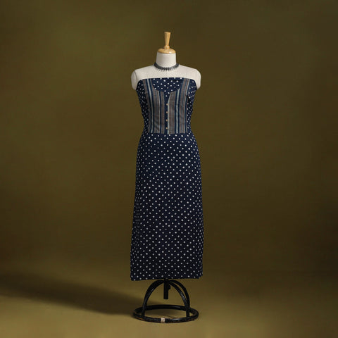 Bandhani patchwork cotton unstitched kurta material (3m) 22