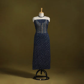 Bandhani patchwork cotton unstitched kurta material (3m) 22