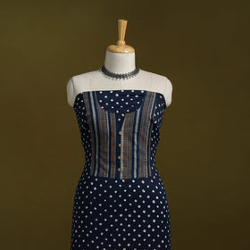 Bandhani patchwork cotton unstitched kurta material (3m) 22