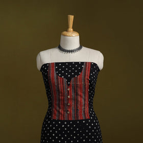 Bandhani patchwork cotton unstitched kurta material (3m) 25