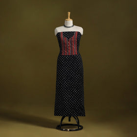 Bandhani patchwork cotton unstitched kurta material (3m) 25