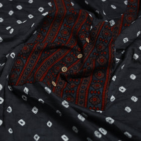 Bandhani patchwork cotton unstitched kurta material (3m) 28