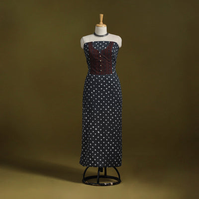 Bandhani patchwork cotton unstitched kurta material (3m) 28