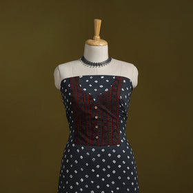 Bandhani patchwork cotton unstitched kurta material (3m) 28