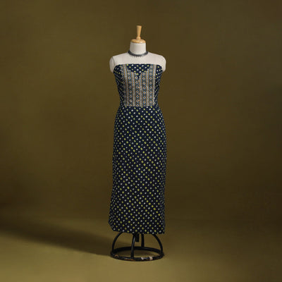 Bandhani patchwork cotton unstitched kurta material (3m) 34