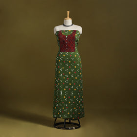 Bandhani patchwork cotton unstitched kurta material (3m) 37