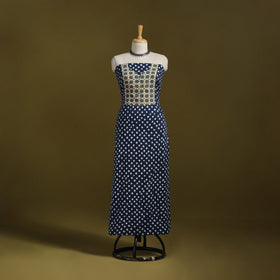 Bandhani patchwork cotton unstitched kurta material (3m) 38