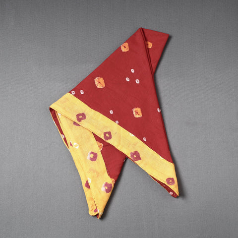  Bandhani Tie-Dye Cotton Bandana 