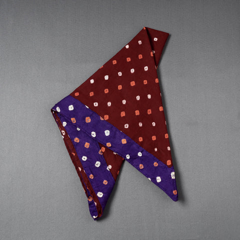 Bandhani Tie-Dye Cotton Bandana 