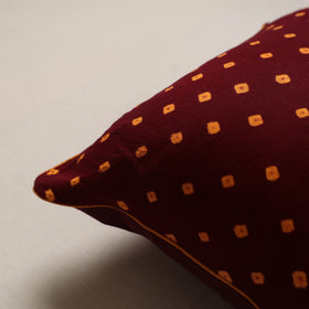 Bandhani tie-dye cushion cover 04 - handcrafted
