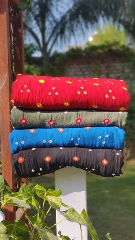 Bandhani tie dye fabric
