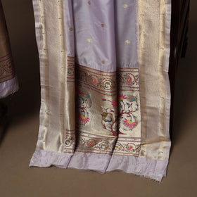 Bangalore silk paithani 3pc unstitched dress material 01