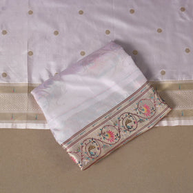 Bangalore silk paithani 3pc unstitched dress material 01