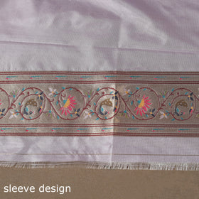 Bangalore silk paithani 3pc unstitched dress material 01