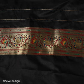 Bangalore silk paithani 3pc unstitched dress material 03