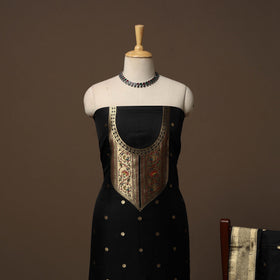 Bangalore silk paithani 3pc unstitched dress material 03