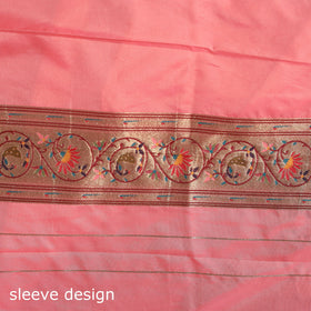 Bangalore silk paithani 3pc unstitched dress material 04