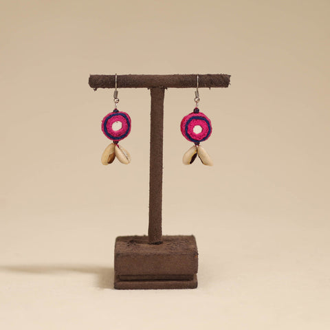 Banjara embroidery mirror work handmade earrings 07