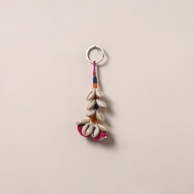 Banjara handmade shell work keychain 03 - handcrafted