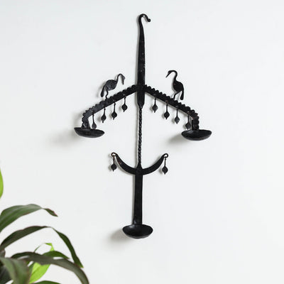 Deer - Bastar Tribal Wrought Iron Diya / Candle Stand Online in India 