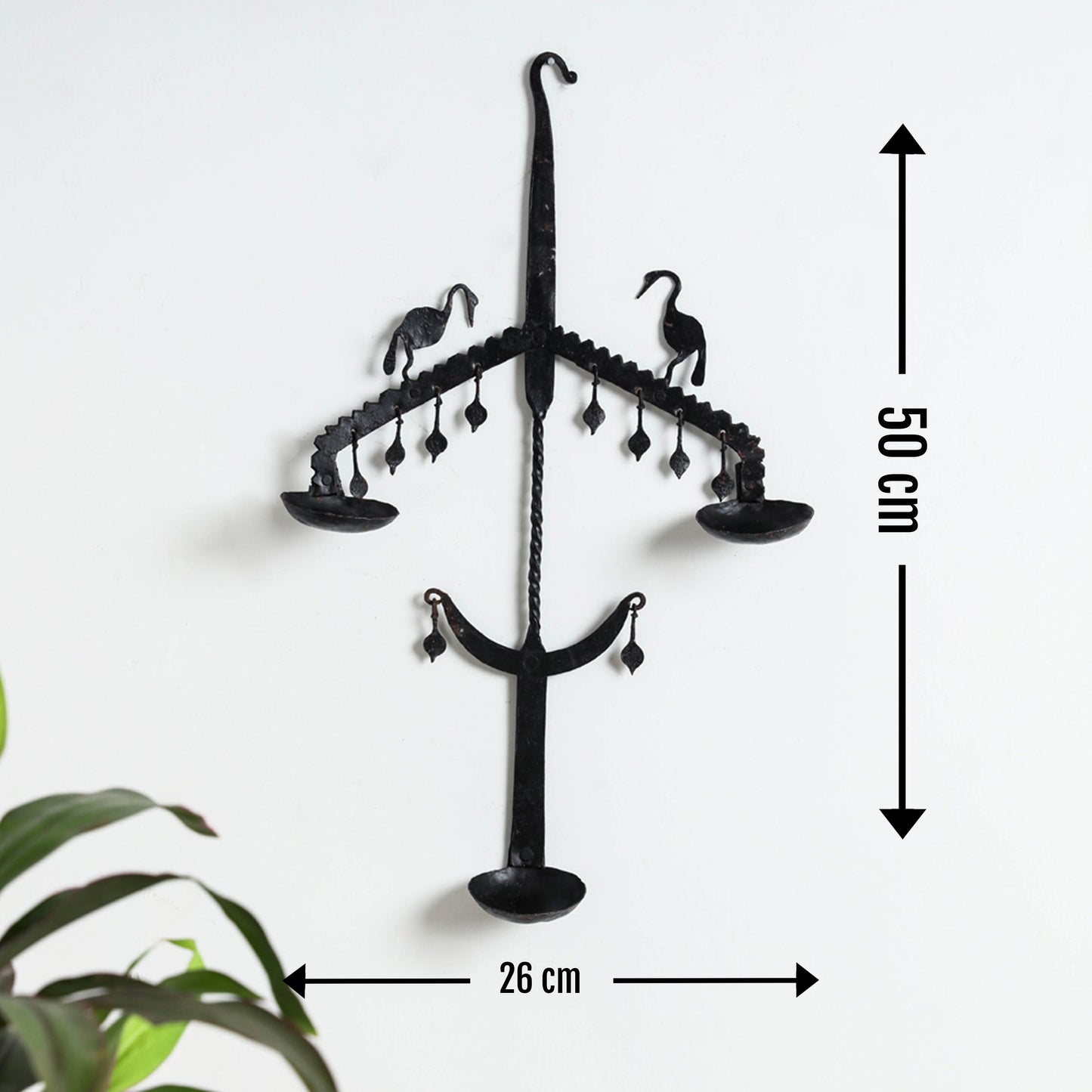 Deer - Bastar Tribal Wrought Iron Diya / Candle Stand Online in India 