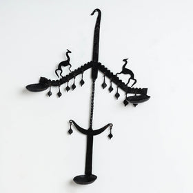Deer - Bastar Tribal Wrought Iron Diya / Candle Stand Online in India 