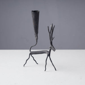 Bastar Tribal Wrought Iron Candle Stand Online in India 