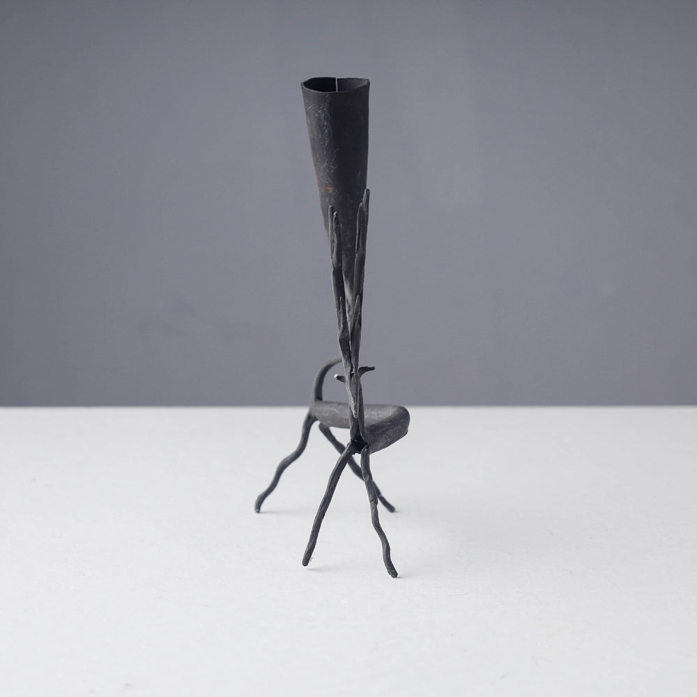 Bastar Tribal Wrought Iron Candle Stand Online in India 
