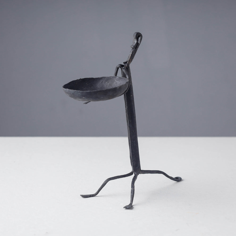 Bastar Tribal Wrought Iron Candle Stand Online in India 