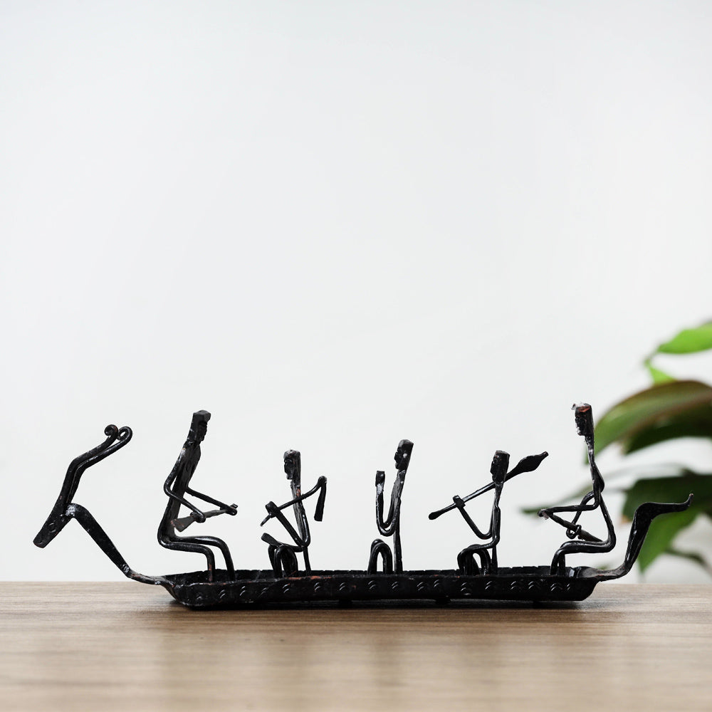 Bastar Tribal Wrought Iron Candle Stand Online in India 