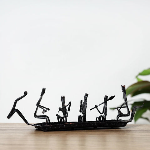 Bastar Tribal Wrought Iron Candle Stand Online in India 