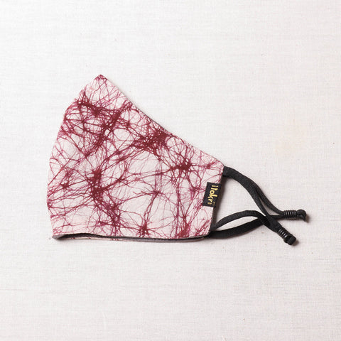  Herb Pocket Batik Printed Cotton 3 Layer Snug Fit Face Cover 