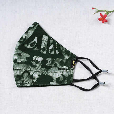  Batik Block Print Cotton Snug Fit Face Cover 