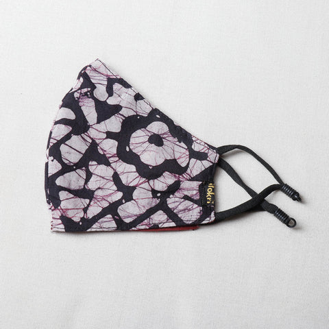  Batik Block Printed Cotton 3 Layer Snug Fit Face Cover 