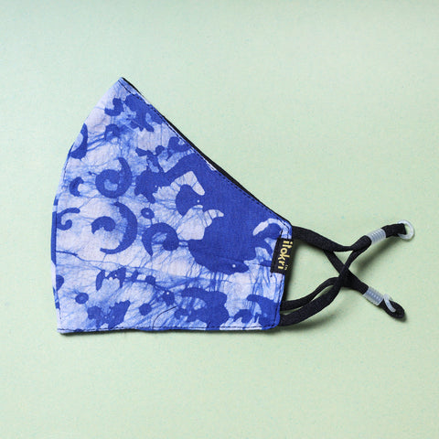  Batik Printed Cotton 3 Layer Snug Fit Face Cover 
