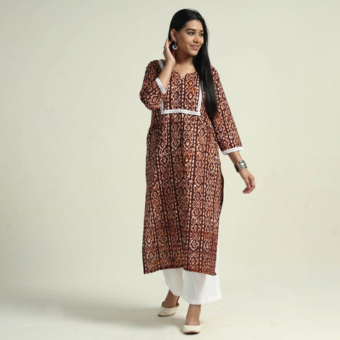 batik-printed stitched suit set