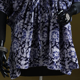 Hand batik cotton short kaftan 09 - handcrafted