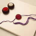 Beads & Thread Embroidered Reusable Rakhi