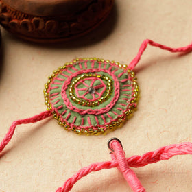  Beads & Thread Embroidered Reusable Rakhi by Neeli Titlee 67 