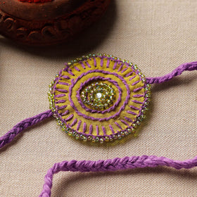  Handmade Beads & Thread Embroidered Reusable Rakhi by Neeli Titlee 71 