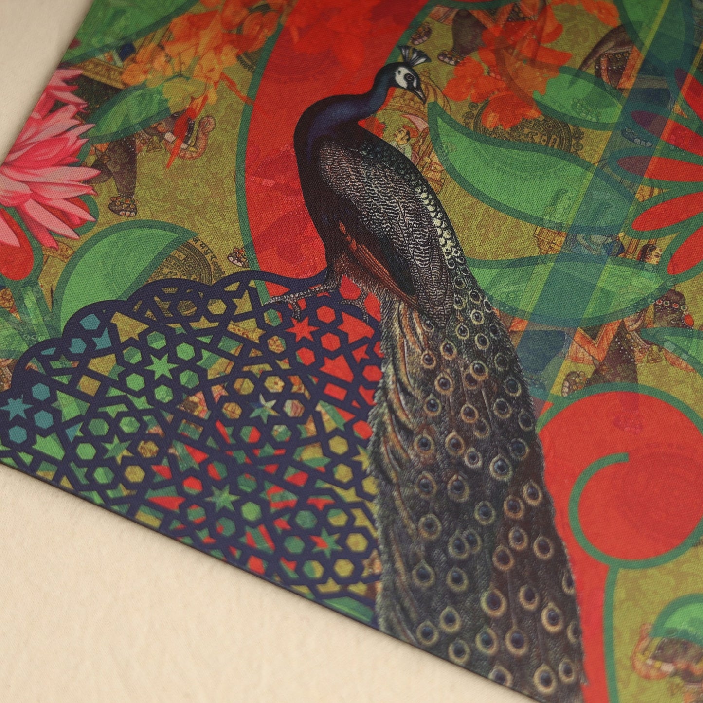 Beautiful Peacock Aesthetic Computer Mouse Pad 