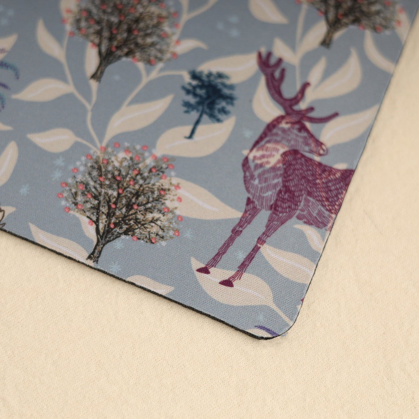 Beautiful Printed Deer Motif Table Mouse Pad 