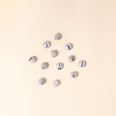  Beige Handmade Fabric Button Small at iTokri