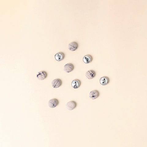  Beige Handmade Fabric Button Small at iTokri