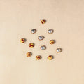 1.5cm handmade fabric small button (set of 12) 11