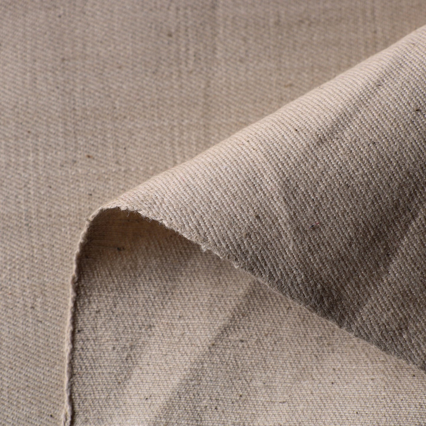  2/40 Twill Cotton Handspun Handloom Natural Dyed Plain Fabric 06 