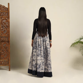 Buy 24 Kali Beige Patchwork Batik Print Cotton Long Skirt