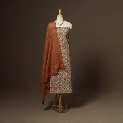 2pc cotton unstitched pedana kalamkari dress material